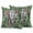 Forest Green Light Gray Black, variant on 2 Pack Outdoor Waterproof Throw Pillow Covers,Abstract Ethnic Elephant Flower Leaf Decorative Square Patio Pillowcases for Chair Couch Sofa 16x16in