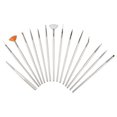 thumbnail image 2 of NIBOLOG 15 Pcs Nail Art Gel Design Pen Painting Polish Brush Dotting Drawing Tool Set, 2 of 5