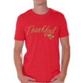 thumbnail image 1 of Awkward Styles Thankful Shirt Christmas T Shirt Holiday Top Thanksgiving Holiday Shirt Thankful Grateful Blessed Christmas Tshirts for Men Christian Holiday Tee Religious Gift Men's Thanksgiving Shirt, 1 of 4