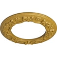 thumbnail image 3 of Ekena Millwork 12 1/4"OD x 7 1/2"ID x 7/8"P Ribbon with Bow Ceiling Medallion (Fits Canopies up to 7 1/2"), Hand-Painted Iridescent Gold, 3 of 6