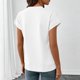 thumbnail image 5 of Camiseta Negra de Manga Larga de Manga Corta de la Mujer Batwing con Bolsillo de Canguro, Top Casual de Lana Suave para el Salón Y el Uso Diario, 5 of 6