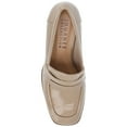thumbnail image 5 of Journee Womens Malleah Loafer Style Stacked Heel Pumps, Widths Available, 5 of 10