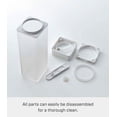 thumbnail image 6 of Yamazaki Home Water Pitcher, White, ABS Plastic, 0.4 gallons, 1.2 liters, Airtight, Lid, No Assembly, 6 of 7