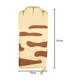 thumbnail image 2 of Paw Design Oven Mitts - Heat Resistant, Thickened Cotton, Non-Slip Pot Holders for Cooking and Baking, Cute Kitchen Gloves (1 Pair) Beige, 2 of 4