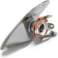 thumbnail image 4 of HAHDAXIA Guitar Input Jack Socket Plate Output Loaded Boat Style 1/4 Inch with Screws for Fender Stratocaster Strat St Mono Electric Guitar for Electric Guitar Replacement Parts（Chrome）, 4 of 7