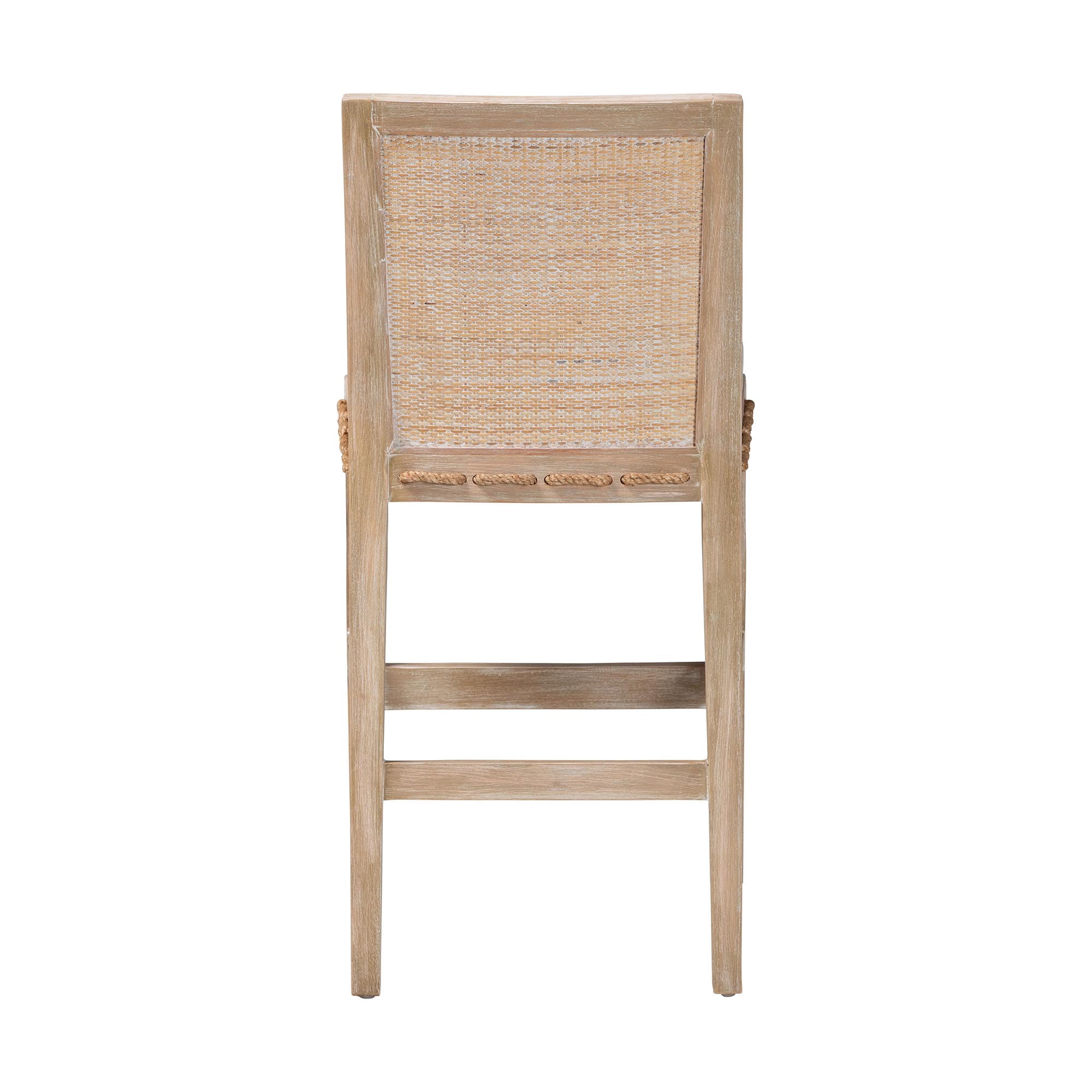 bali & pari Ashford Cottage Counter Stool, Counter Height, Whitewash Beige