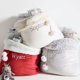 thumbnail image 4 of Venta al por mayor Mini saco de Navidad Bolsa de dulces de Navidad Monograma Pom Pom Velvet Santa Sack, 4 of 4