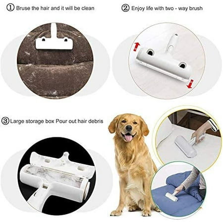 Pet Hair Remover Roller Self Cleaning Lint Brush Reusable Catcher For Short Long Furniture Clothing Car Seat Canada Pet Hair Remover Roller Self Cleaning, How To Get Short Dog Hair Off Car Seats