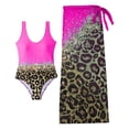 thumbnail image 4 of HCYSFG Cheetah Print Tankini Sets For Women Leopard Print 2 Piece Bathing Suits Scoop Neck Sleeveless Long Wrap Cover Up Swimwear, 4 of 5