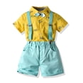 thumbnail image 1 of Conjunto Camisa y Short con Moño y Tirantes Para Niño COCO PAU Amarillo, 1 of 4