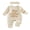 Beige, variant on RUINIXCW Preemie/Newborn/Baby Girl Outfits Letter Embroidery Crew Neck Long Sleeve Romper and Bow Headband 2 Pcs Set for Fall