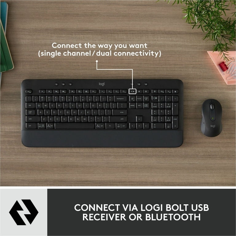 Logitech MK650 Wireless Keyboard and Mouse Combo, SilentTouch