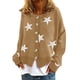 thumbnail image 3 of Suéter de otoño e invierno de Europa y Estados Unidos, cárdigan de punto para mujer, chaqueta de un solo pecho con estrella de cinco puntas, 3 of 6