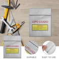 thumbnail image 3 of Heat-Resistant Battery Pouch Fireproof Battery Holder Battery Protective Bag, 3 of 6