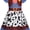 Blue-B, variant on Cowgirl Costume Princess Dress Up Halloween Cosplay Outfits, Halloween Costume Flying Sleeve Skirt, Halloween Cosplay Theme Party Outfit