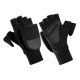 thumbnail image 5 of Guantes de invierno de lana para hombre, gruesos y cálidos, de punto, con medio dedo y muñequera, para entrenamiento deportivo al aire libre, suministros para montar a caballo (negro, talla M), 5 of 7
