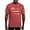 Crimson Red, variant on - Proud Army Dad White And Gold T Shirt - Mens Comfort Colors Shirt
