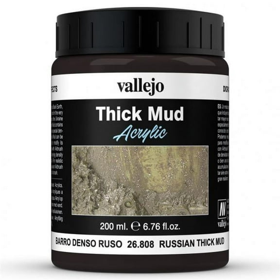 Acrylicos Vallejo VJP26808 200 ml DE Mud Russian Thick Mud Paints & Brushes