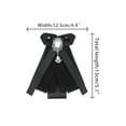 thumbnail image 2 of INSPIRE CHIC Broche de lazo para mujer con strass y perlas, accesorios de corbata de lazo, negro puro, talla única, 2 of 4