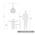 thumbnail image 2 of Golden Lighting Florence 3-light Pendant in Brushed Champagne Brass, 2 of 6