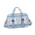 thumbnail image 2 of FVDPWYE PVC Clear Tote Bag Waterproof PVC Gym Bag for Beach Camping Yoga Stadium Concert Blue, 2 of 9