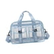 thumbnail image 2 of Bolso tote transparente de PVC con correa ajustable para el hombro, ideal para deportes y viajes de negocios. Azul, 2 of 9