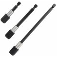 thumbnail image 1 of Varilla de extensión magnética de 3 piezas, punta de destornillador para taladro eléctrico, broca hexagonal de 1/4, soporte para puntas de destornillador con barra de liberación rápida, 60/100/150 mm, 1 of 5