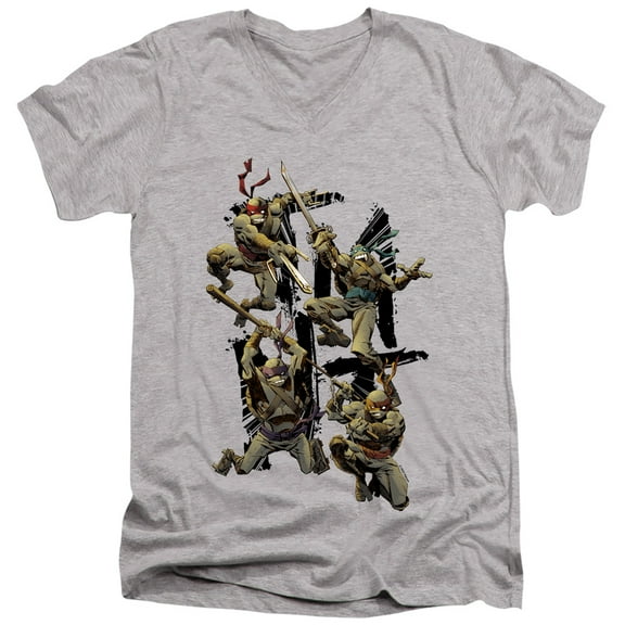 TMNT Teenage Mutant Ninja Turtles Shinobi Unisex Adult V-Neck T Shirt