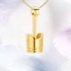 thumbnail image 4 of Collar de de cremación simple colgante de regalo de duelo exquisito de acero inoxidable Dorado Yuyangstore Collar de urna de cremación, 4 of 7