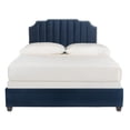 thumbnail image 2 of Safavieh Streep Modern Glam Upholstered Bed Frame, 2 of 7