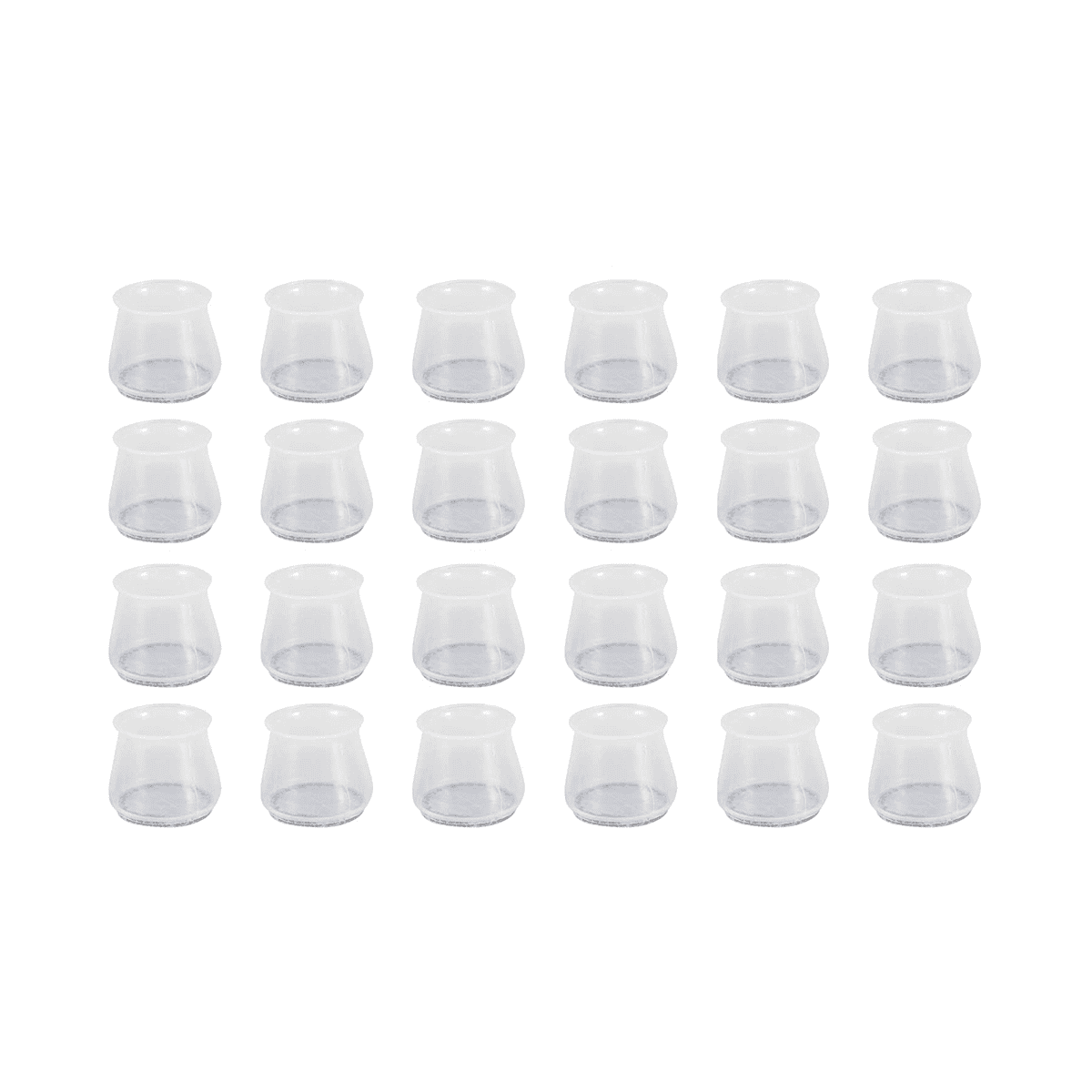Growment 24 PCS Chair Leg Floor Protectors with Felt Bottom Round