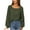 Green, variant on Annhoo Womens Long Sleeve Tops Fall Casual Long Sleeve Square Neck Knit Shirts Baggy Comfy Vacation T-Shirt