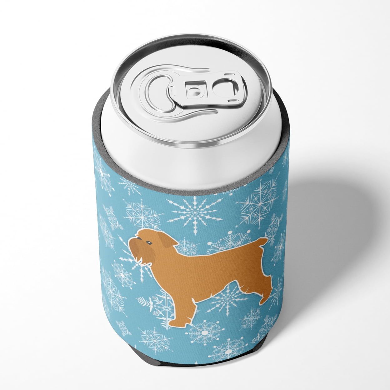 Winter Snowflake Brussels Griffon Can or Bottle Hugger