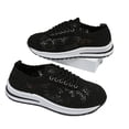 thumbnail image 7 of Orthopedic Shoes for Women, Women's Floral Embroidery Lace Mesh Air Cushion Sneakers Lightweight Platform Comfort Casual Tennis Shoes Hollow Out Running Shoes Non-Slip Travel Working Shoes, 7 of 7