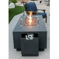 thumbnail image 4 of AMS Fireplace Creations 66" Dark Gray Sedona Fire Pit Table w/ Pullout Propane Tank Drawer, 4 of 11