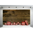 thumbnail image 2 of YUSDECOR 7x5ft Christmas Backdrop Wood Board Theme Photography Backdrops Studio Background Studio Props, 2 of 3
