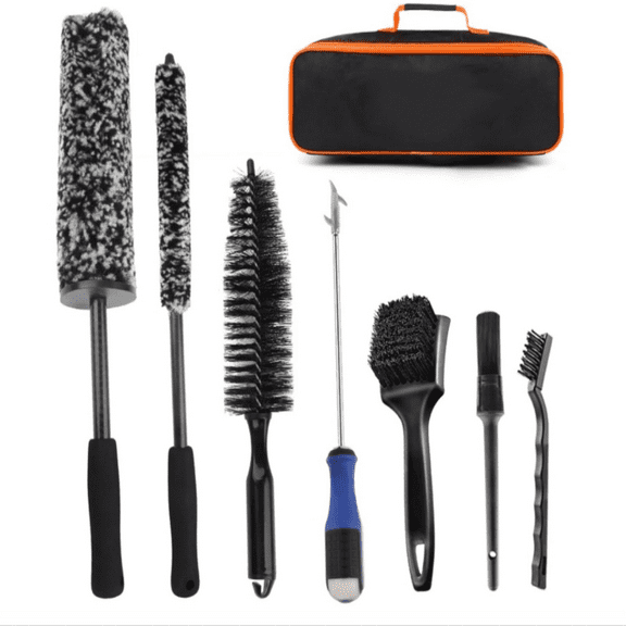 Car Wheel Cleaning Brush Kit Universal Car Cleaning Tools Truck Motor Tire Rim Brush Multifunctional Detailing Washing Brushes Tools