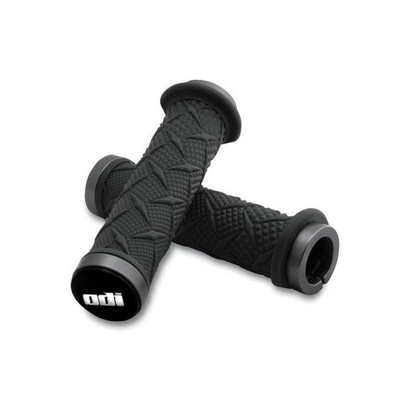 ODI X-treme ATV Lock-On Black/Silver Thumb Throttle Grips (J30XTB-S)