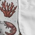 thumbnail image 4 of Sea Shells Microwave Oven Cover, Maritime Pattern Shrimp Crab and Coral Design Marine Elements Vintage Summer, Water Resistant Organizer with Pockets for Kitchen, 36" x 12", Multicolor, by Ambesonne, 4 of 4