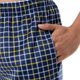 thumbnail image 3 of Pantalones de Pijama de Forro Polar Sedoso para Hombre IZOD Azul Marino con Cuadros Amarillos Talla XX-Large, 3 of 5