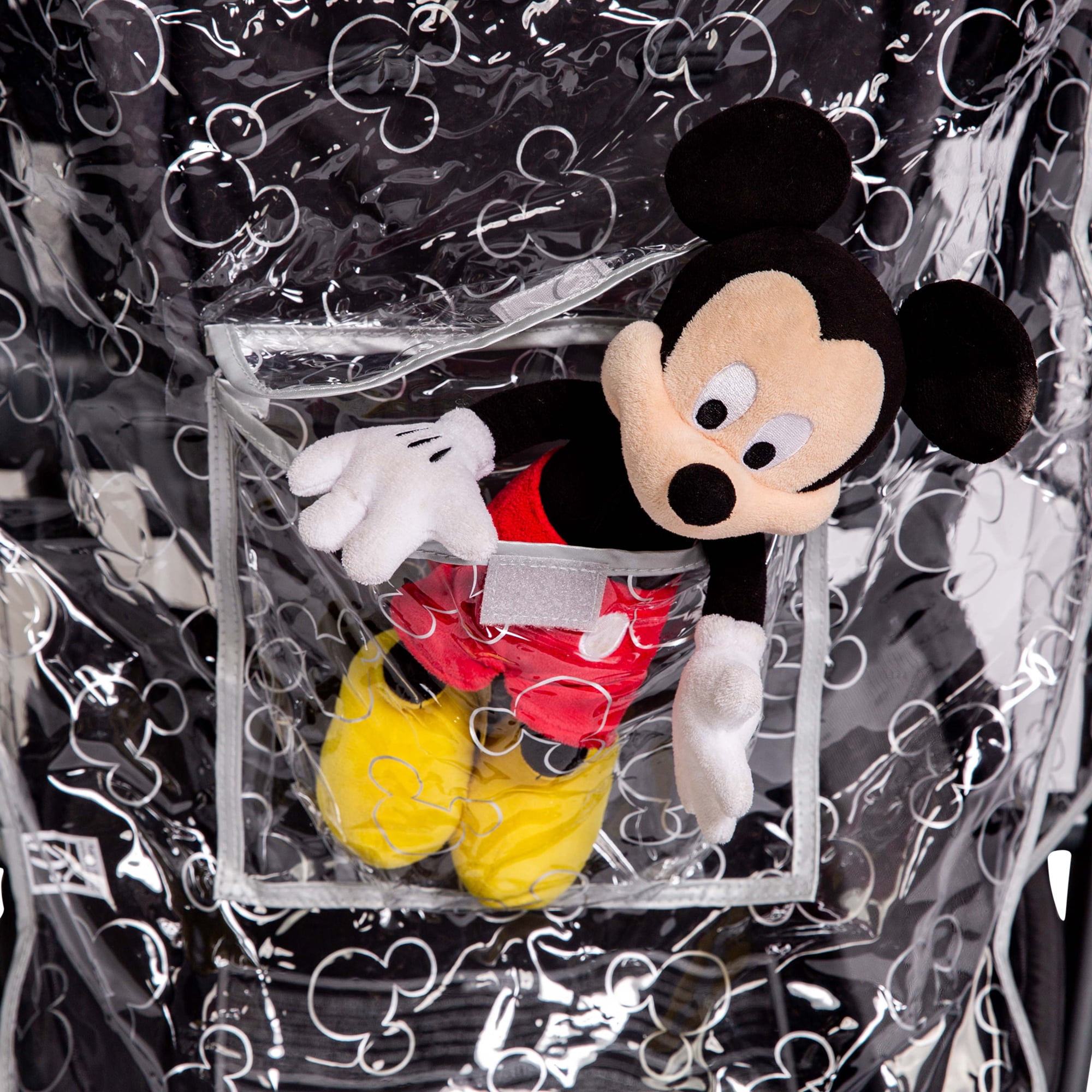 Disney Baby by J.L. Childress Stroller Rain Cover - Stroller Poncho, Baby Stroller Accessories for Travel - Mickey Mouse