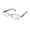 silver / white, variant on NEW PUMA 15356 FEMTO WOMENS/LADIES DESIGNER FULL-RIM SILVER / WHITE COMFORTABLE HARD CASE TRENDY FRAME DEMO LENSES 50-16-135 SPRING HINGES EYEGLASSES/EYEGLASS FRAME
