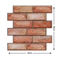 thumbnail image 2 of Pared De Pvc 3D De 5 Uds., Papel Tapiz De Azulejo De Piedra De Ladrillo, Autoadhesivo Rústico Para Decoración Del Hogar, Pegatina Para Decoración De La Casa Y La Sala De Estar matsuzay HA043147-04, 2 of 6