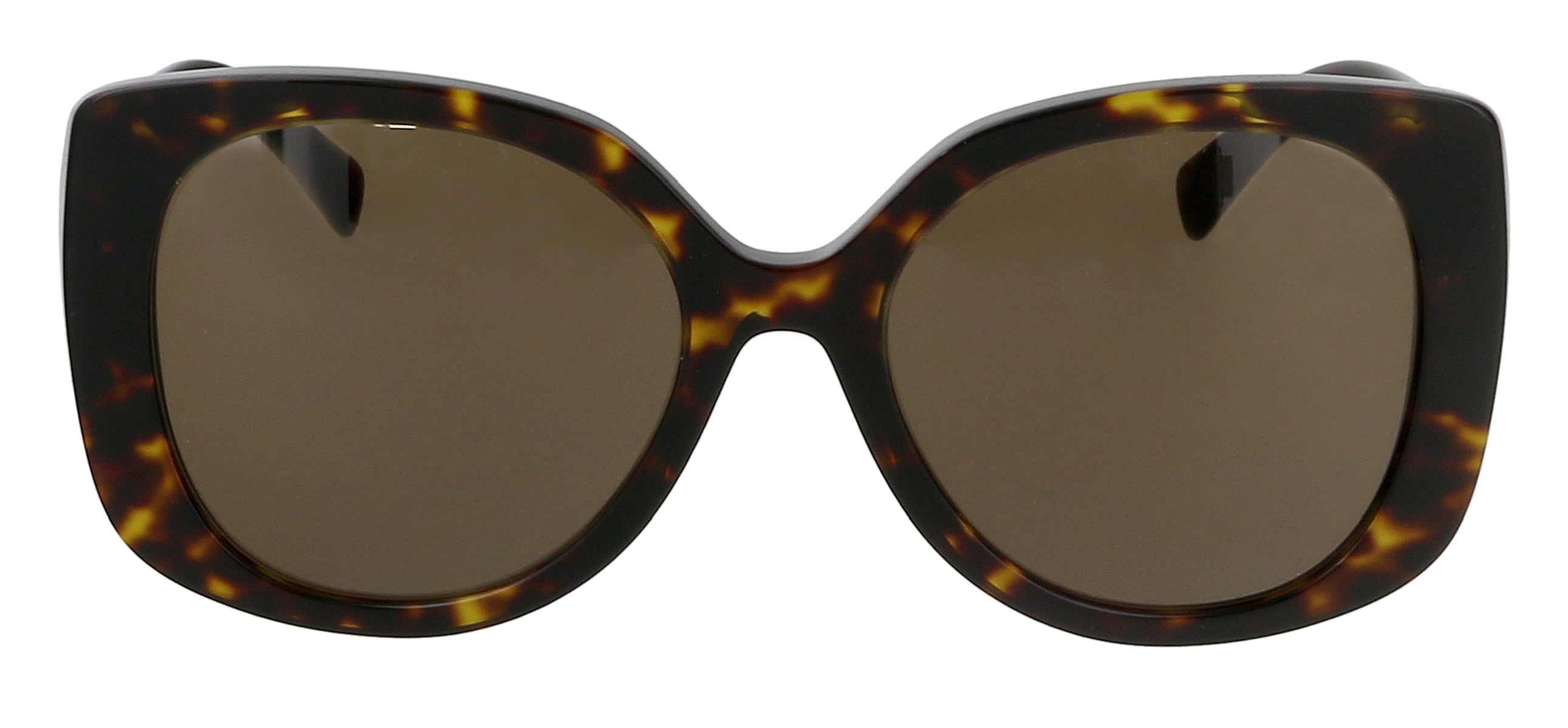 Versace VE 4387 Plastic Womens Rectangle Sunglasses Havana 56mm Adult