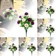 thumbnail image 2 of 12PCS Silk Memorial Flowers - Realistic Rose Bouquets for Cemetery Decor, Weatherproof Grave Decorations - Beautiful Sympathy Arrangements for Outdoor & Indoor Use, 2 of 9