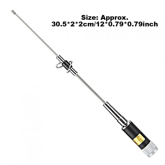 Professional Mobile Radio Antenna, 144/430MHz, Stainless Steel Whip, Excellent Reception
