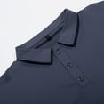 thumbnail image 5 of Mens T Shirts Polo Shirts Lapel Button Down Sports With Arm Pockets Solid Color Short Sleeve Mens Clothing,Grey,3XL, 5 of 7