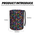 thumbnail image 3 of Honeii Colorful Excavator Print Waterproof Car Trash Can,Waterproof Portable Collapsible Trash Can,Garbage Container fits Most Cars,SUVs,and Trucks, 3 of 7