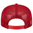 thumbnail image 4 of Men's New Era Scarlet Ohio State Buckeyes Split Panel 9FIFTY Snapback Trucker Hat, 4 of 5