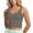 Light Grey, variant on Rosvigor Womens Sports Bras Longline Wirefree Padded Workout Tank Tops for Women